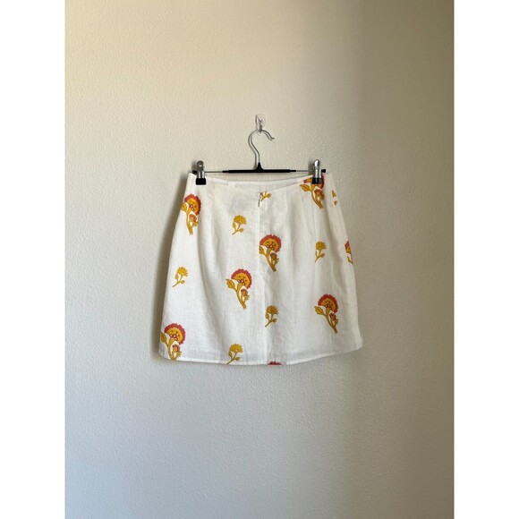 Sabo Skirt Women's Printed Rolando Mini Skirt in Ivory Size SMALL NEW! - Picture 3 of 6
